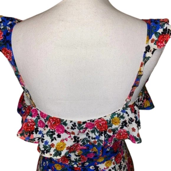 Majorelle Nolita Midi Dress, Patchwork Multi Color Floral Print - Picture 12 of 15